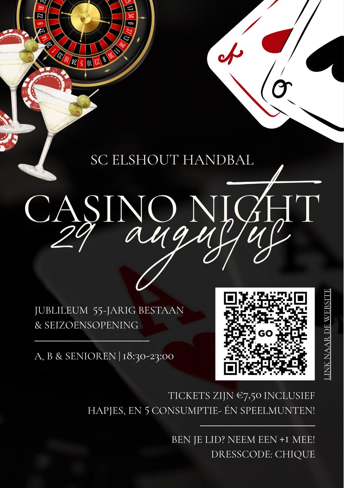 Inschrijven Jubileum CASINONIGHT